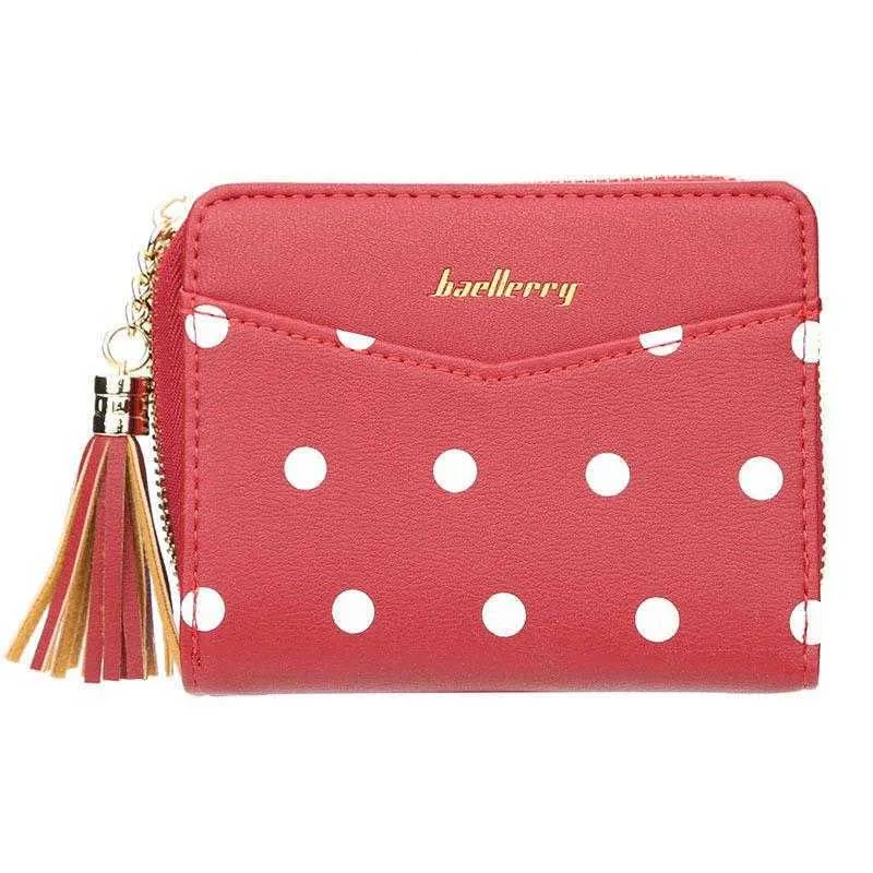 Cute Coin Purses Women's Dot Fashion Purse Pu Leather Long Zipper Wallet Card Holder Soft Wallets Female High Quality Case