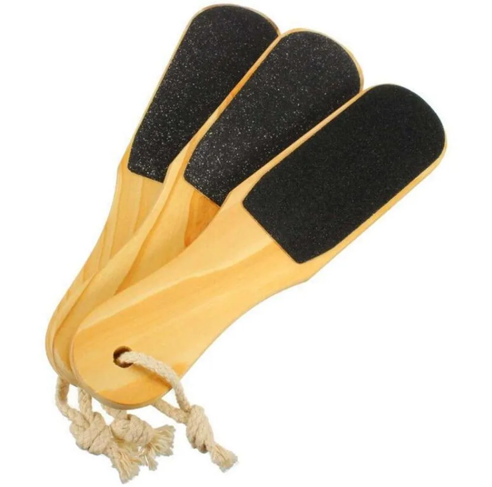 Factory Foot Treatment Wood File Callus Remover Scrubber Professionele pedicure voeten rasp verwijdert gebarsten hakken, dode huid, maïs, harde huid