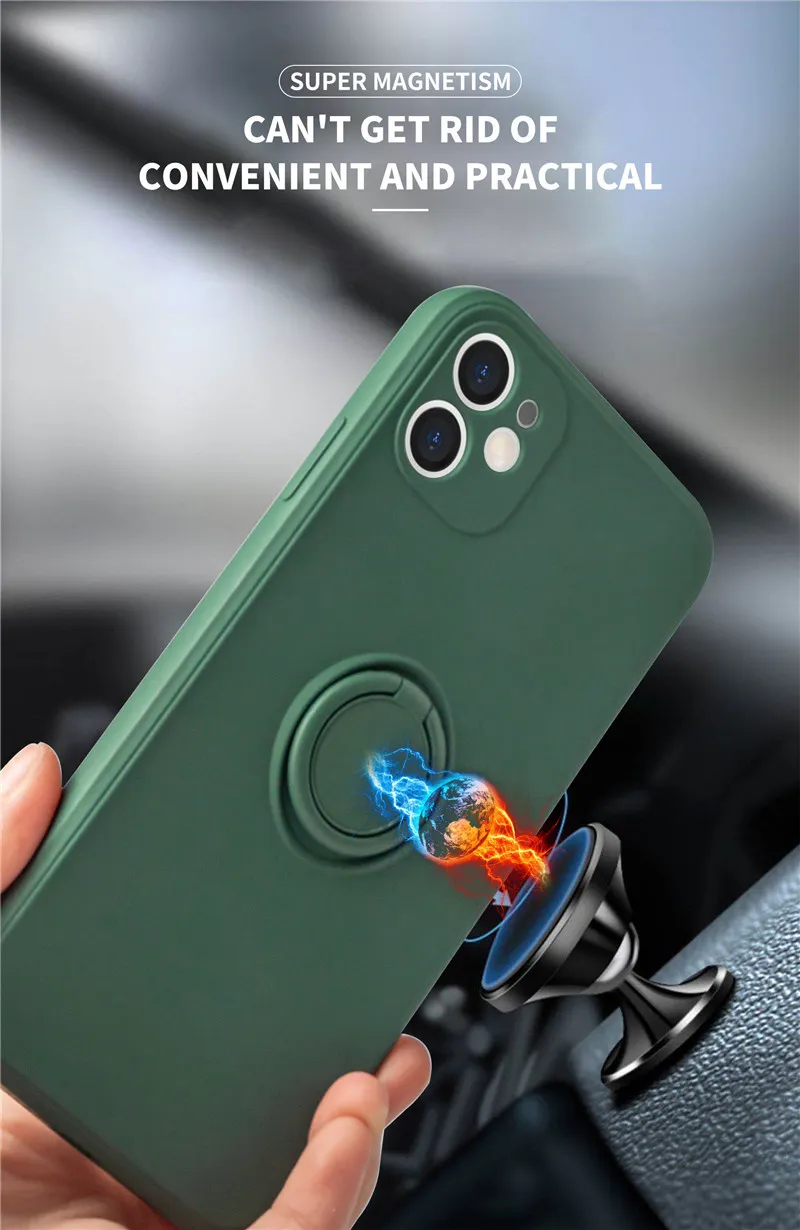Жидкие Силиконовые Мягкие TPU 360 Вращающиеся Корпоративные Кольца  Держатель Телефона Чехлы Для IPhone 13 12 Mini 11 Pro Max XS XR 7 8 Плюс От  Ocasen, 159 руб. | DHgate
