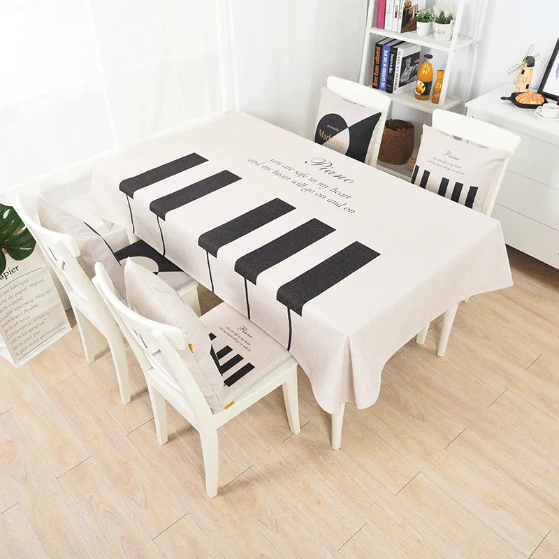Nappe de table minimaliste moderne nordique pour décor de table épaissir nappes en tissu de coton polyester pour couverture de tables rectangulaires T200707