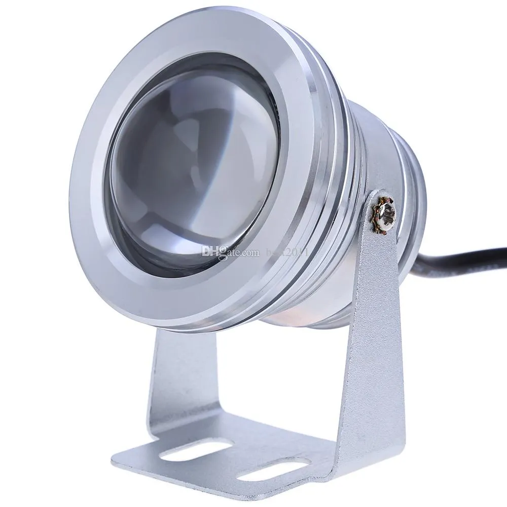 LED lumière sous-marine 10W DC 12V étanche IP68 piscine projecteur Submersible étang lumière LED blanc/blanc chaud