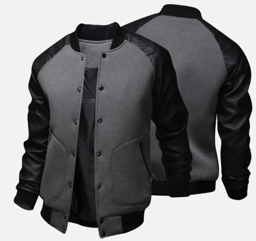 Men's Jackets Nice Plus Size XS-4XL Men Jacket Streetwear Windbreaker Slim Fit Single Breasted Casual Baseball Coat Autumn