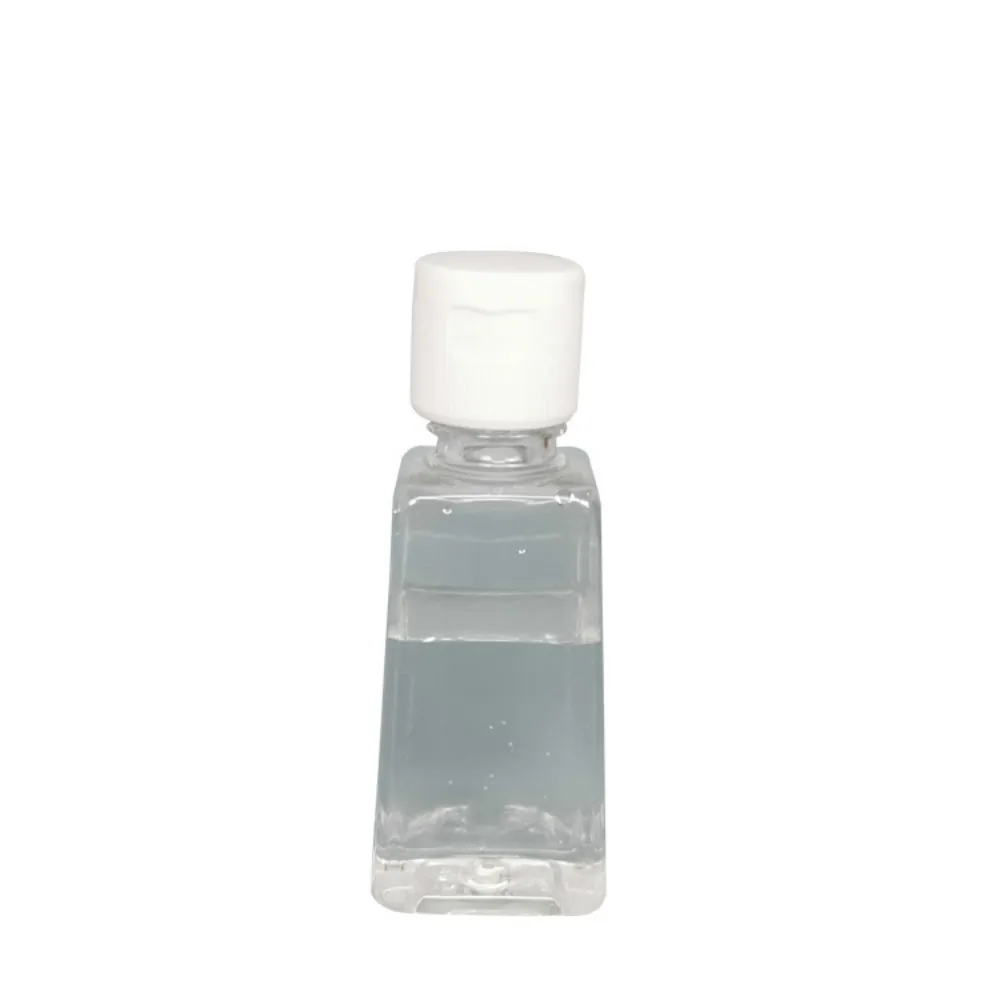 30ml Tom Hand Sanitizer Pet Plastflaska med Flip Cap Trapezoid Formflaska för sminkborttagare Desinfektionsmedel Flytande provflaskor