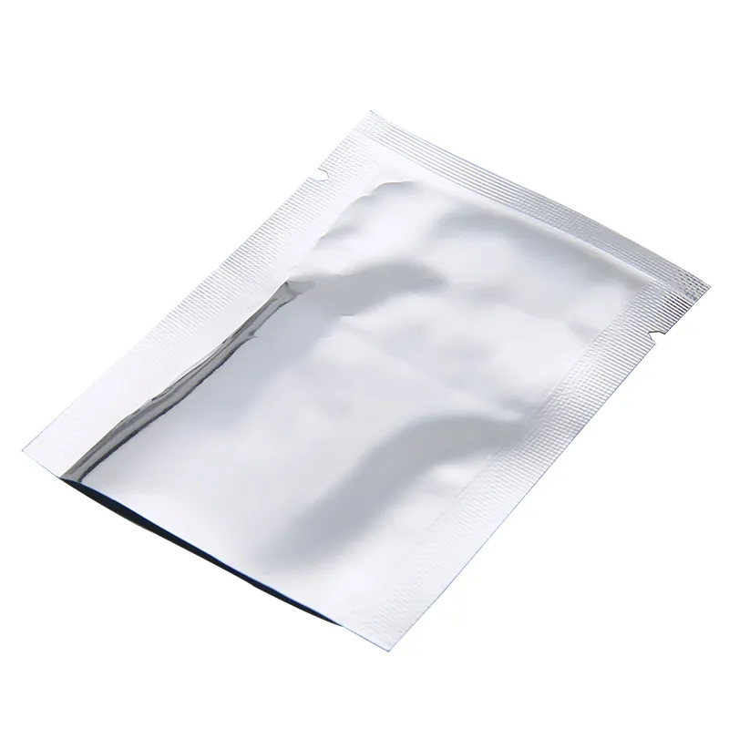 100pcs Silver Aluminum Foil Mylar Bags Vacuum Sealing Food Bag Storage Pouches For DIY Household Supplies