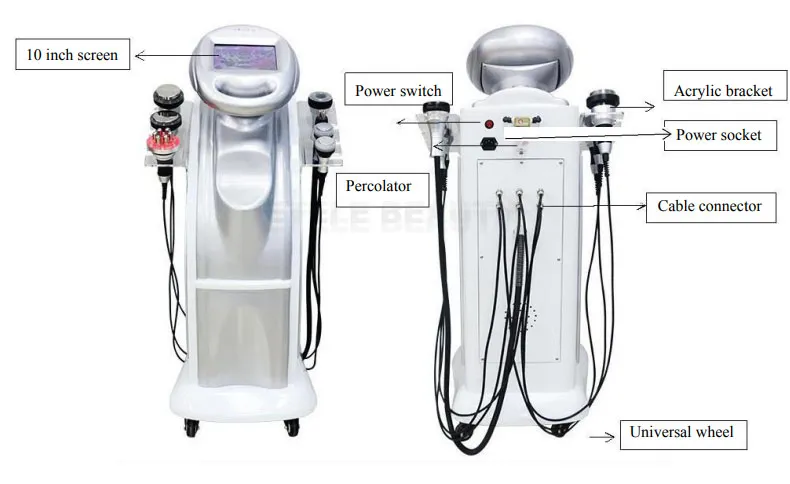 6 In 1 Ultrasonic Cavitation Machine Cellulite Reduction Vacuum Body Machine - Vacuum Body - View #7