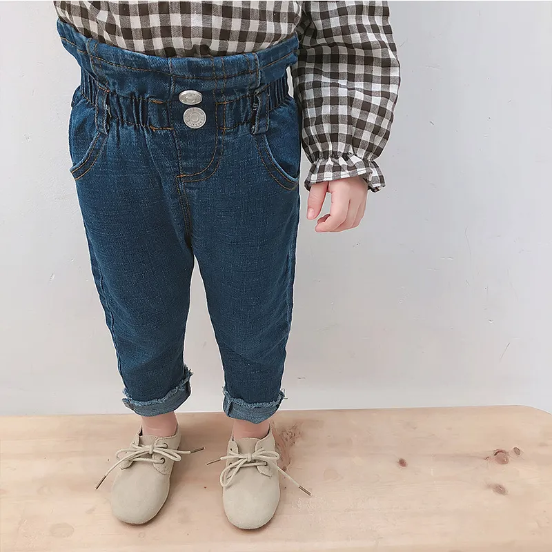 Compra Milancel Skinny Baby Girls Denim Pantalones Casual Boys Solid Jeans  Para Niños LJ201127 Barato | Entrega Rápida Y Calidad | Es.Dhgate
