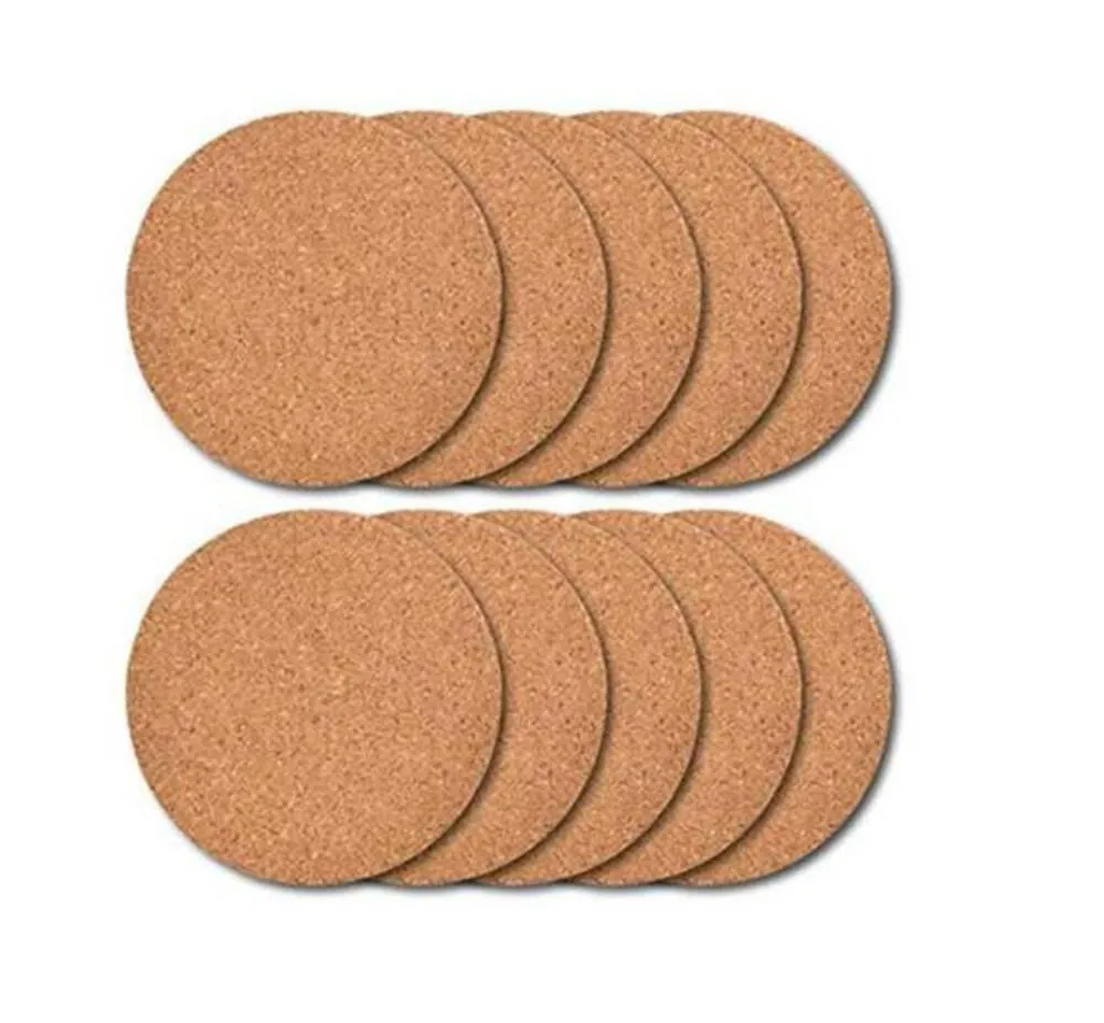 Natural Cork Coaster Heat Resistant Cup Mat Coffee Tea Drink wood placemat Tableware Kitchen Decoration