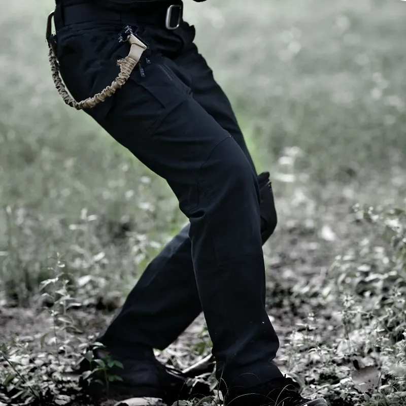 Militaire Urbain Tactique Pantalon Hommes Printemps Coton SWAT Armée Cargo Pantalon Casual EDC Poches Soldat Stretch Combat Pantalon LJ201104