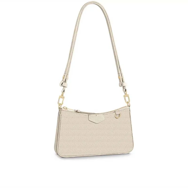 High quality Monogram embossed shoulder bag easy pouch designer bags handbag women messenger handbags water ripple tote fashion chain messengers bag wallet