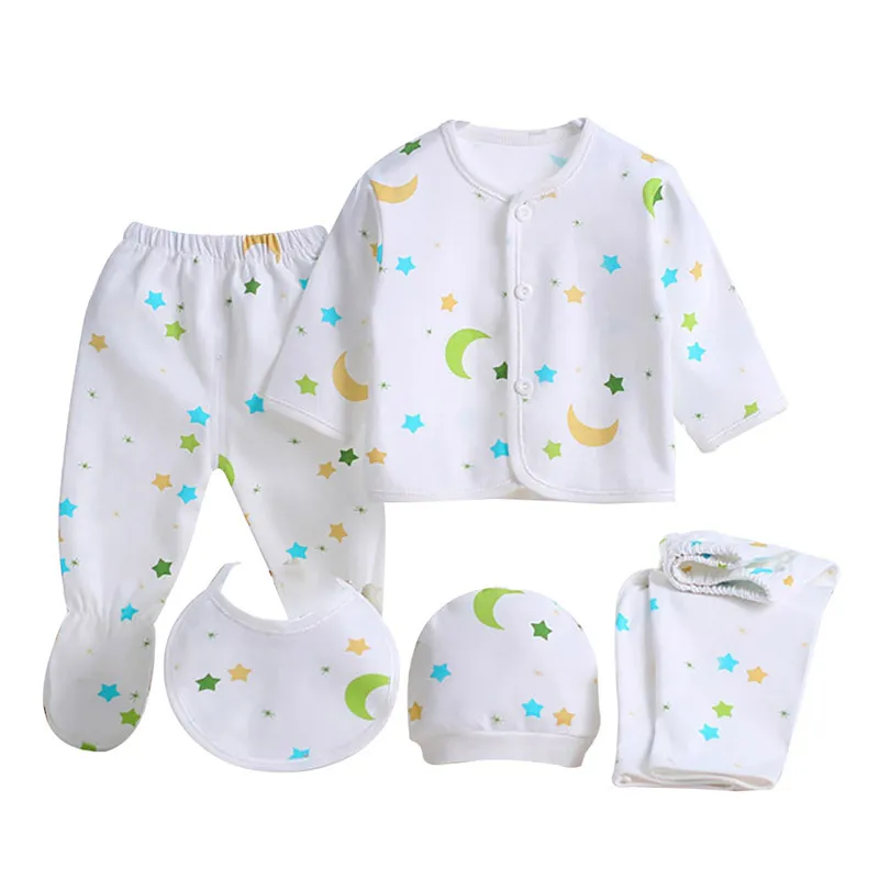 Spädbarn nyfödd baby pojke flicka kläder våren tecknad mönster pyjamas sleepwear underkläder kläder uppsättningar lj201223