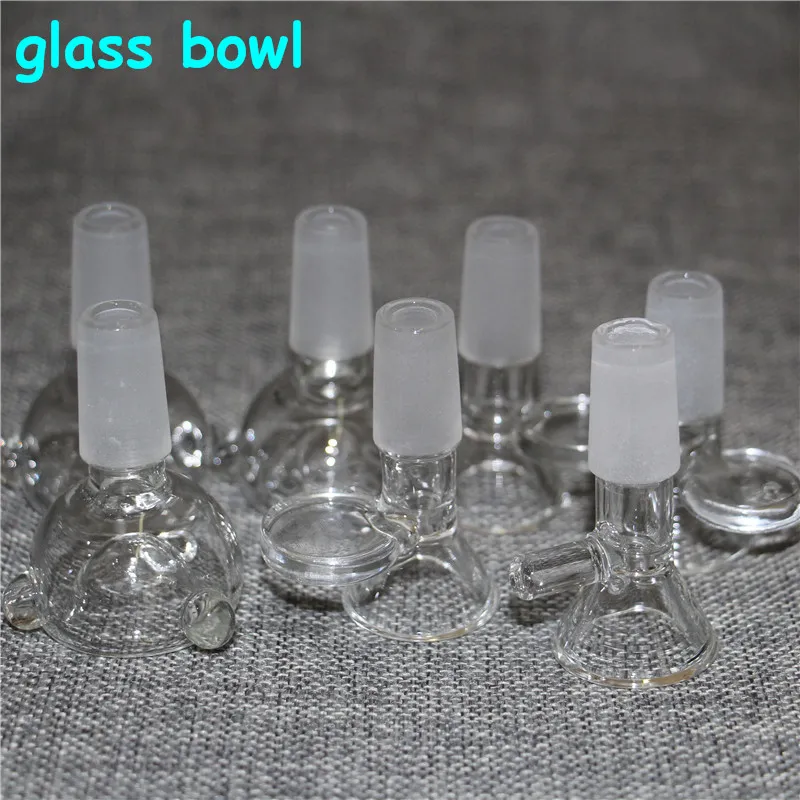 Smoking Bowl piece accessories 14mm 18mm male adaptor glass bowls joint for hookah smoking beaker bong for glass water pipe bongs