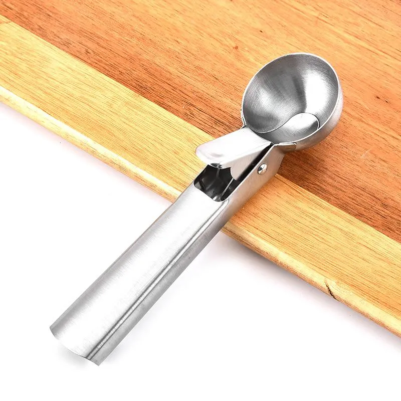 Stainless Steel Material Ice Cream Tool Scoop Digging Ball Kitchen Dining Bar Fruit Scoops XG0412