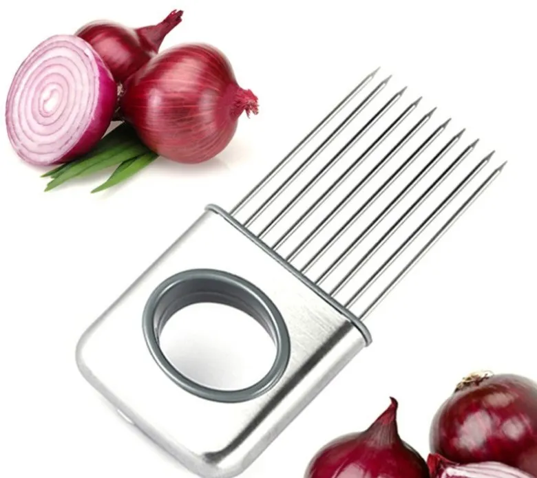 Stainless Steel Onion Slicer Vegetable tools Tomato Cutter Kitchen Gadget
