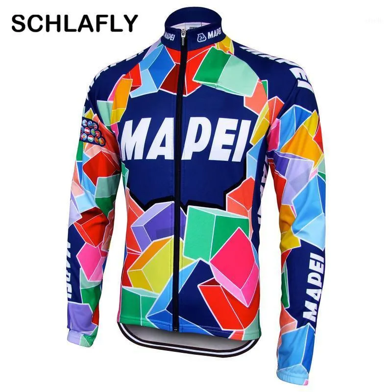 2020 uomini ciclismo jersey manica lunga retro bici inverno pile lana senza pile abbigliamento bicicletta colorth schlafly autunno1