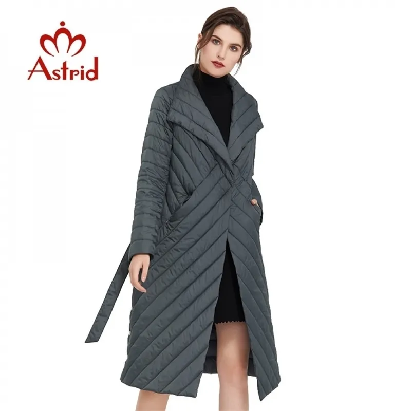 Astrid nouveauté printemps style classique longueur femmes manteau chaud coton veste mode Parka haute qualité Outwear AM-7091 201006