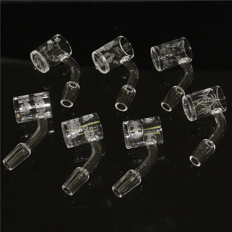 Platte Top Quartz Banger Nail Diversen 19mm 14mm 10mm Mannelijk Gepolijst Verbinding voor Glas Bong Dab Rigs Bowl