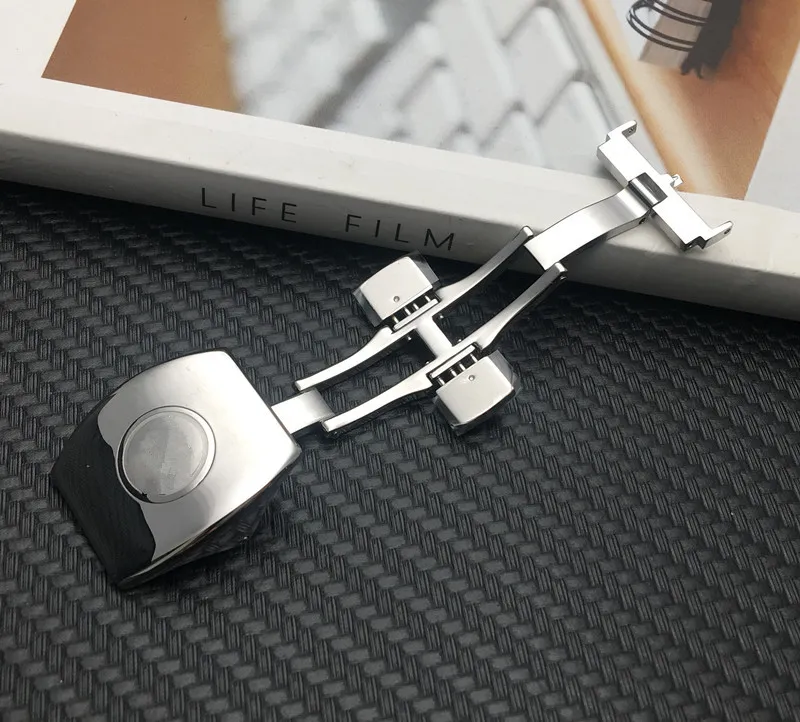Fibbia Pieghevole A Farfalla In Acciaio Inox 20mm - Ricambio Perfetto Per Cinturini Franck Muller E Orologi Simili
