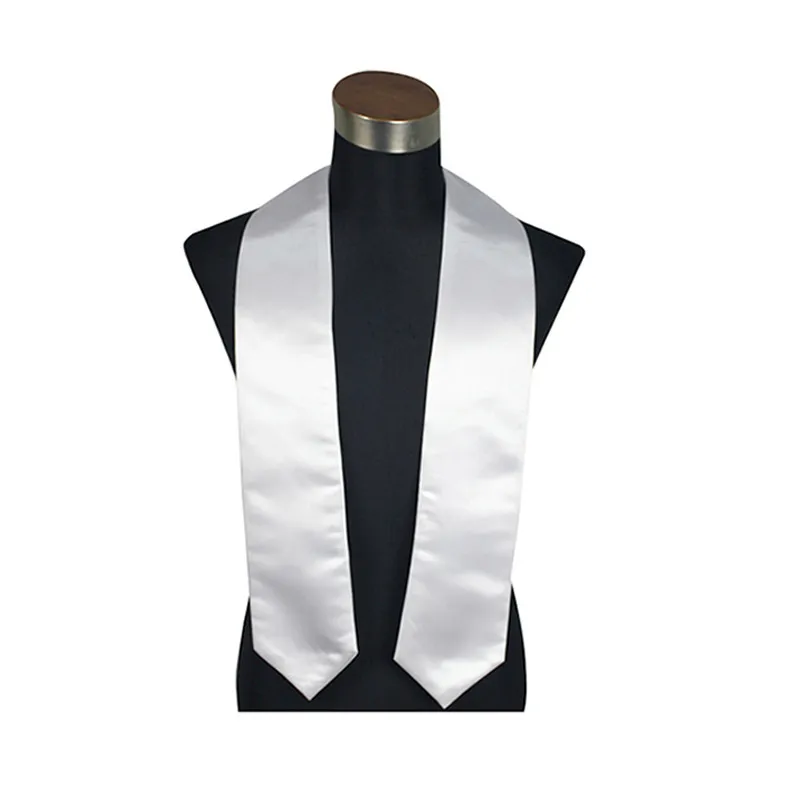 Sublimering Blank Graduation Tie Stoles Hem Textile Grad Senior Student V-ringad logotyp utskrift för studenter