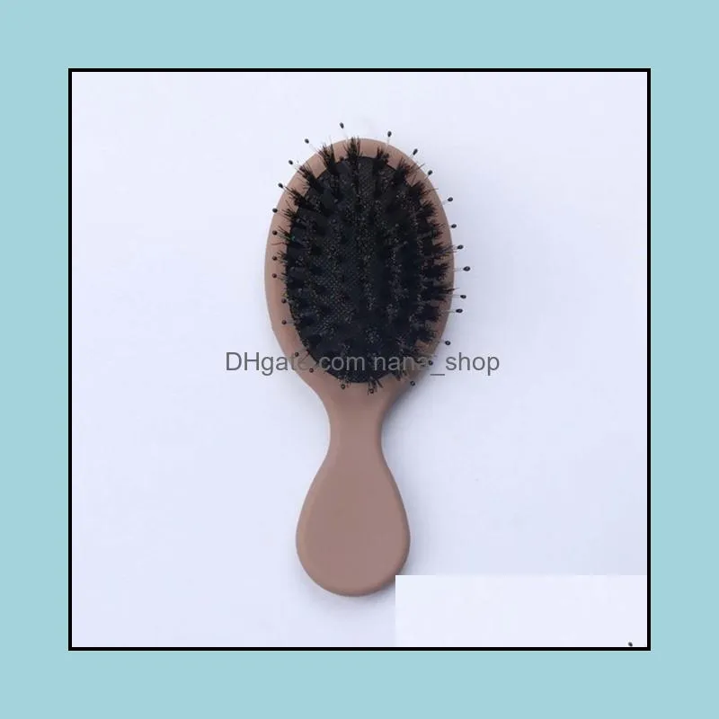 1pcs anti-static brush comb tools shower electroplate detangling massage combs for salon styling women girls hair