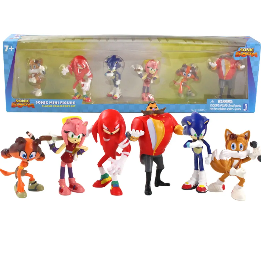 Local Ultra Baixo Custo 6/12/18 Pcs/Set Anime Sonic The Hedgehog  Personagens Figura De Ação Pvc Boom Raro Dr Beggman Shadow Boneca Modelo  Brinquedos