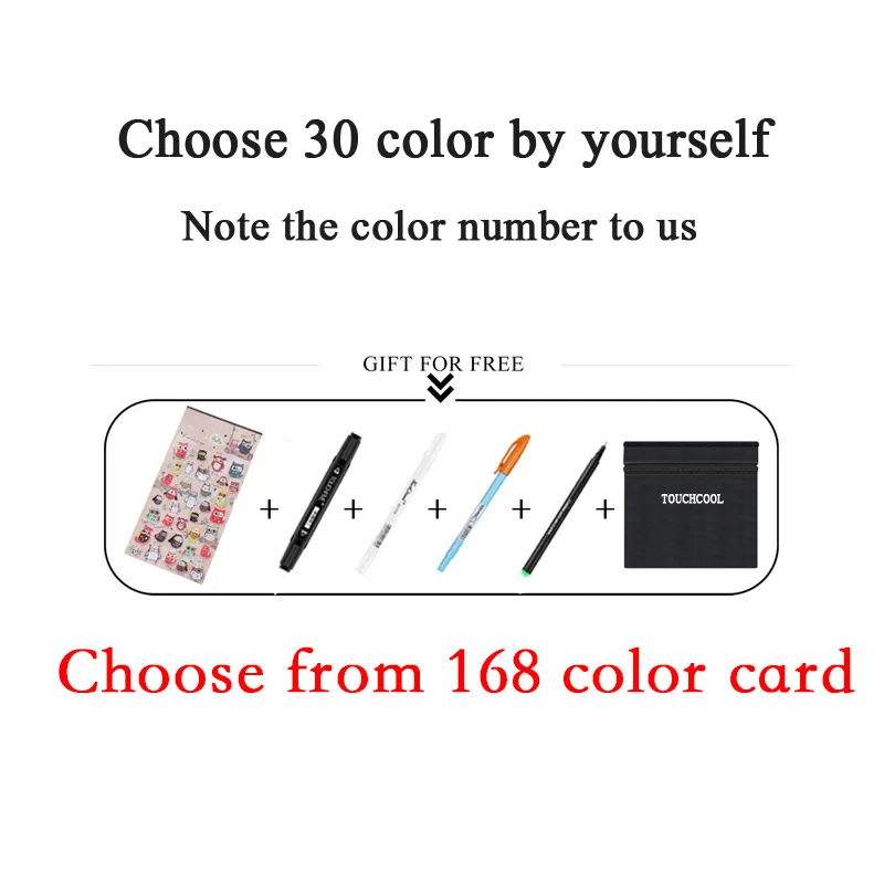 Wholesale TOUCHCOOL Dual Tip Watercolor Brush Pen For Sketching And Drawing  42 Alcohol Based Art Marker Pen Y200709 From Shanye10, $12.14