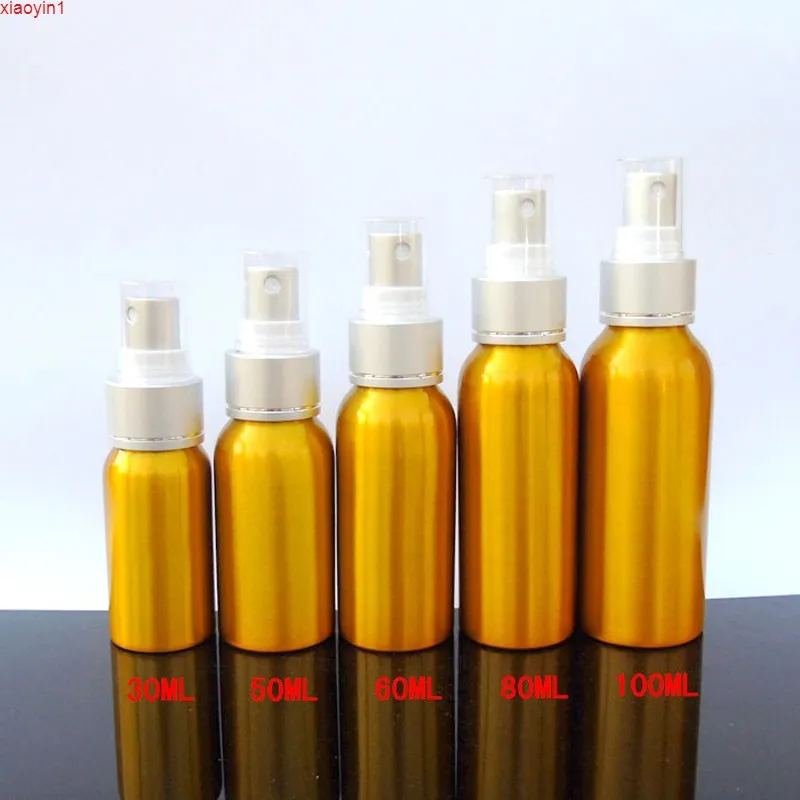 Luxury Gold Perfume Bottle Empty Cosmetic Containers Atomizer Aluminum 