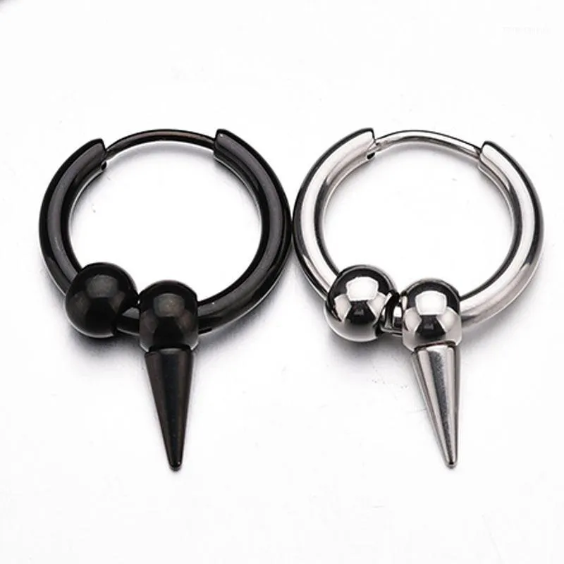 Stud Simple Punk Wind Neutral Tapered Ear Ring Buckle Hip-hop Men Women Earrings Star Surrounding Jewelry Personality Wild1