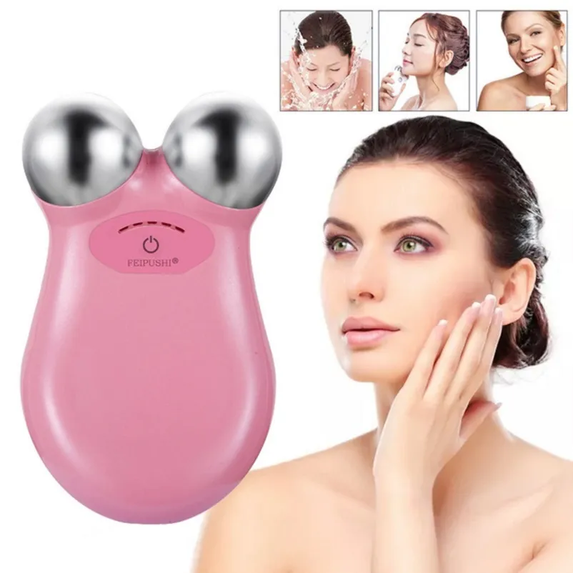 Face Lifting della pelle della macchina di serraggio Tonificante Set Microcurrent Massaggiatore viso bellezza Antiaging Rimuovere viso antirughe dispositivo di massaggio