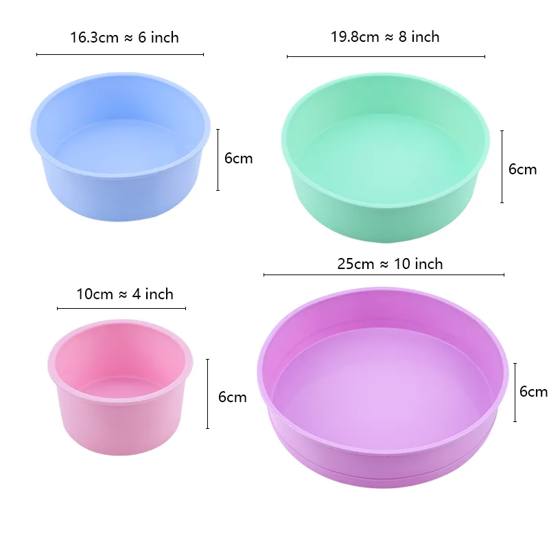 Round Silicone Cake Mold 10 Inch Round Silicone Molds Baking Forms Silicone  Baking Pan For Pastry