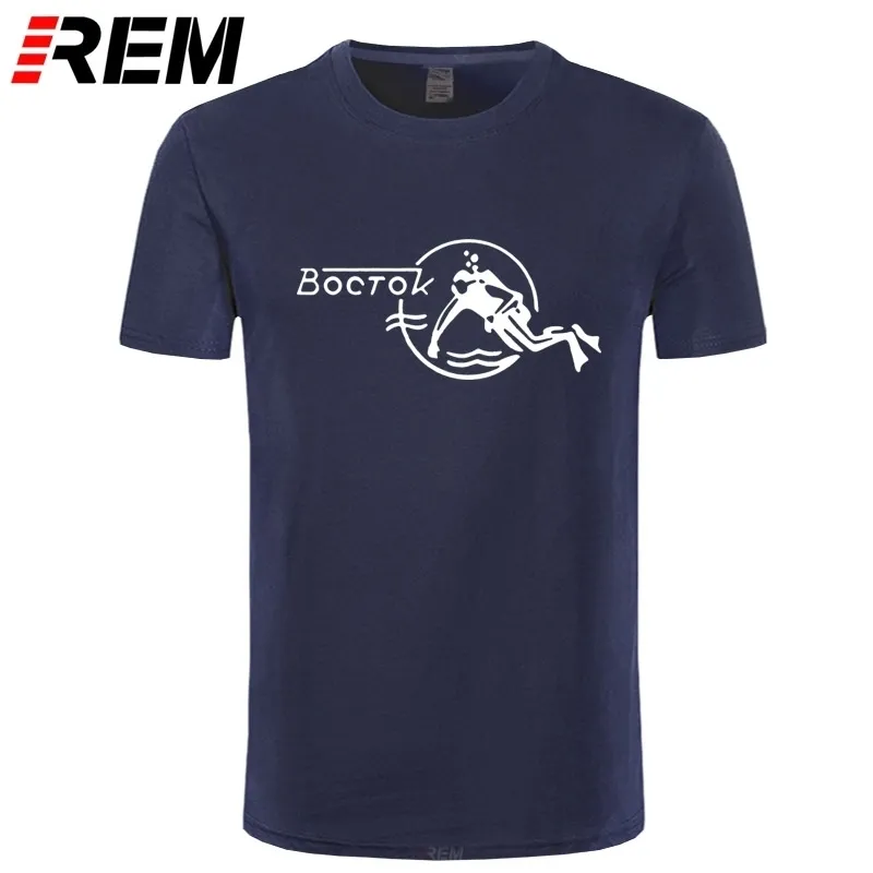 REM Fashion Cool Men T shirt Donna Maglietta divertente Vostok Scuba Dude T-shirt stampata personalizzata Y200722
