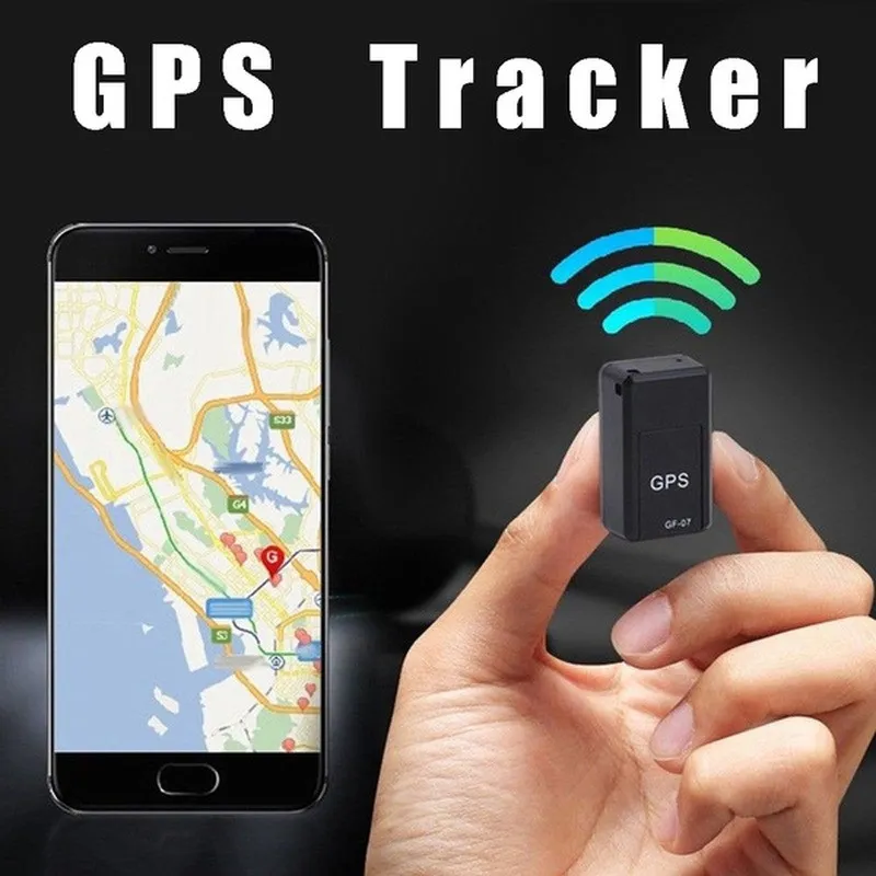 GF07 Bil Tracker GPS Real Time Tracking Locator Enhet Magnetisk GPS Svart Tracker för fordon Tonåringar Husdjur SOS Alarm