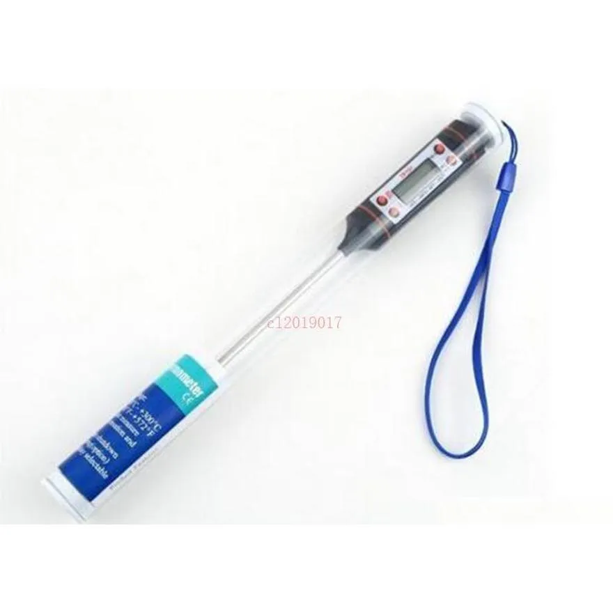 high quality tp101 screen tube digital cooking food probe meat household thermometer kitchen bbq 4 buttons 100pcs