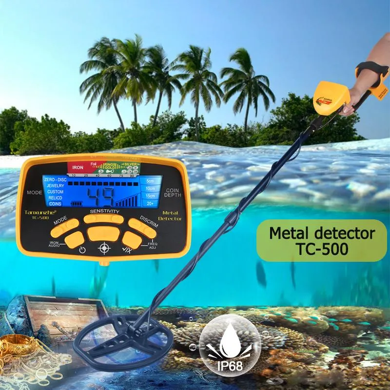 Detectores de metal TC500 Detector Underground Professional Profundidade Pesquisa Gold Treasure Detectar Pinpointer Sera à prova d'água