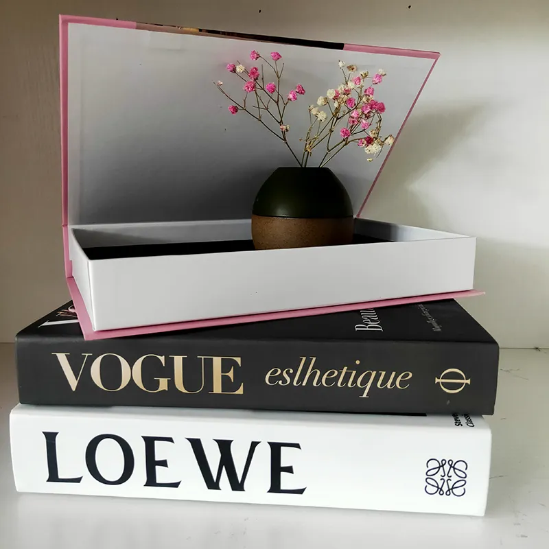 Luxury Decorative Vogue Book Box Storage Box Openable Book Box Home Decor  Decorative Book Fake Book Box Table Decor 