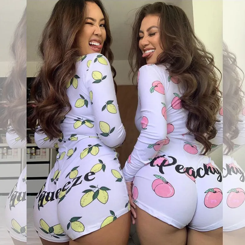 S XXL Plus Size Adults Sexy Pajamas Onesies Candy Cookie Fruit