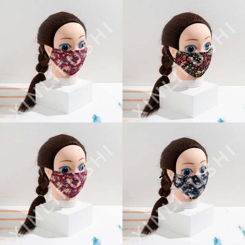 Tip Nefes Çocuk Kişilik Güzel Koruyucu Ağız Maskeleri Asma Moda Ağız Maskeleri Toz Kontrol Desen Çiçek Kulak 4 8xla K2