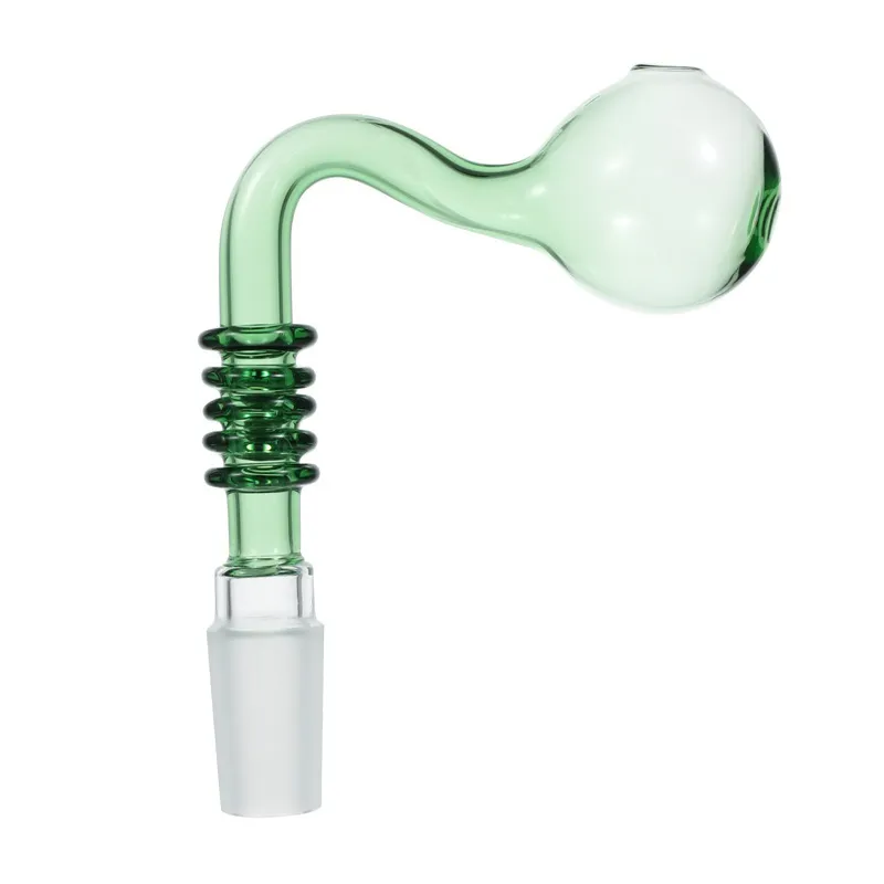 Kleurrijke Schroefdraad 14 MM Mannelijke Joint Glass Olie Burner Pijp Tabak Kom Hookahs Adapter Bong Pijpen Roken Shisha Tube Smoke Pipe Nail Burning Jumbo Accessoires