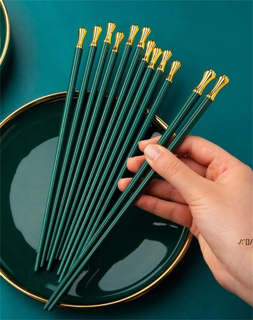 寿司のための工場プレミアム再利用可能な箸のための箸滑り止めチョップスティック食器洗い機のセーフ9.6インチRRB12963