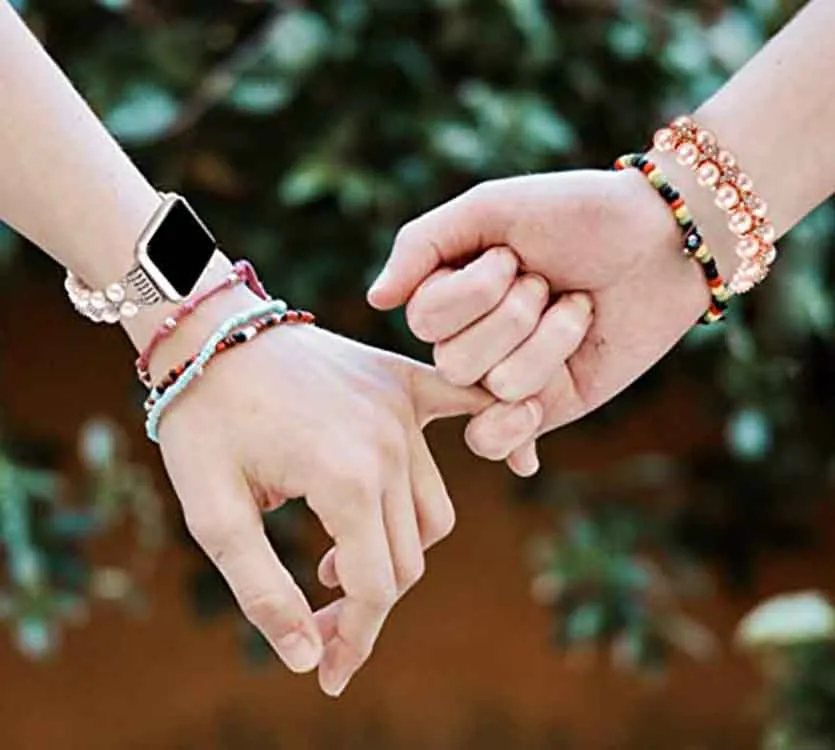 Couple Hand Touch Watch Long Distance Touch Apple Couple Bracelets