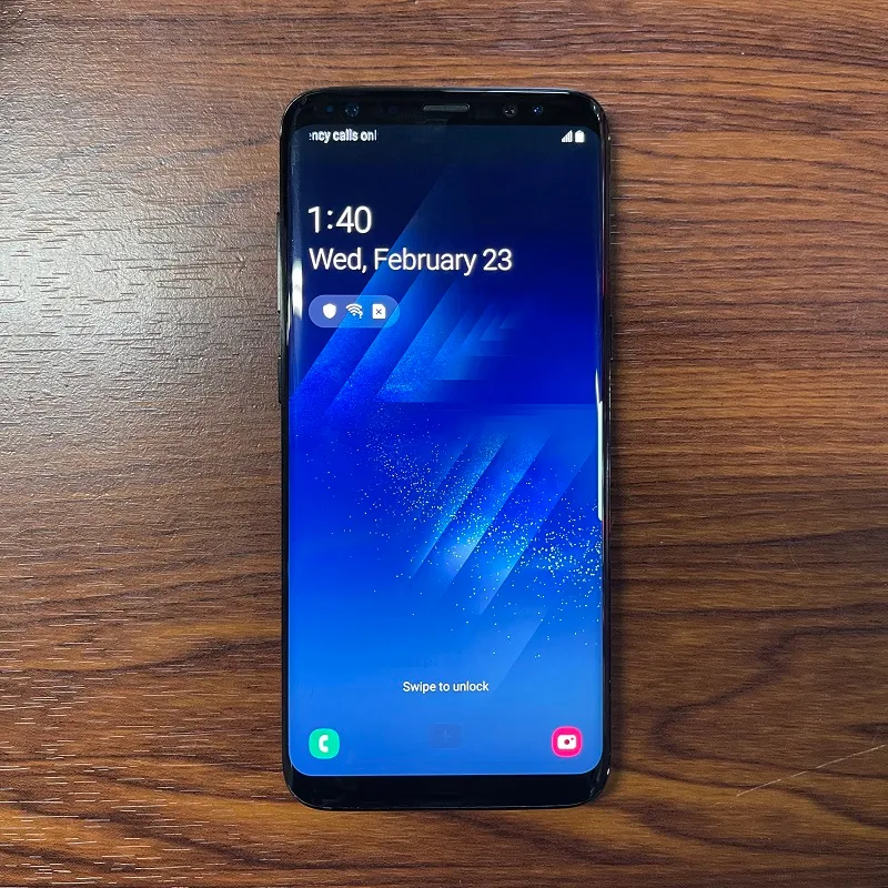 تم تجديده الأصلي Samsung Galaxy S8 G950U Octa Core Android 9.0 4GB + 64GB 12MP 5.8 بوصة 1440 * 2960 مقفلة 4G LTE الهاتف