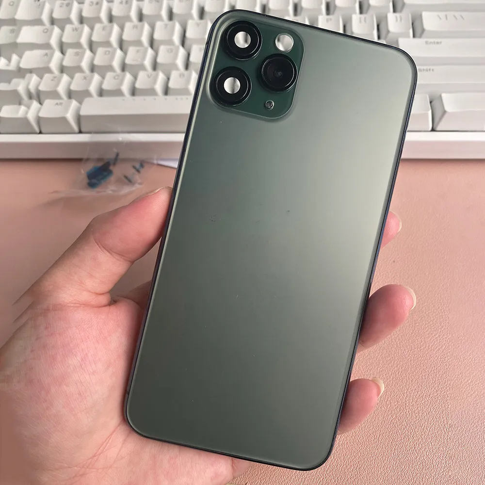 Black Back Cover Housing For Iphone X Xs Mas Like 11 Pro 11pro Max Aluminum Metal Back Battery Door Cover Replacement Black Back Cover Housing For Iphone X Xs Mas Like 11 Pro 11pro Max Aluminum Metal Back Battery Door Cover Replacement