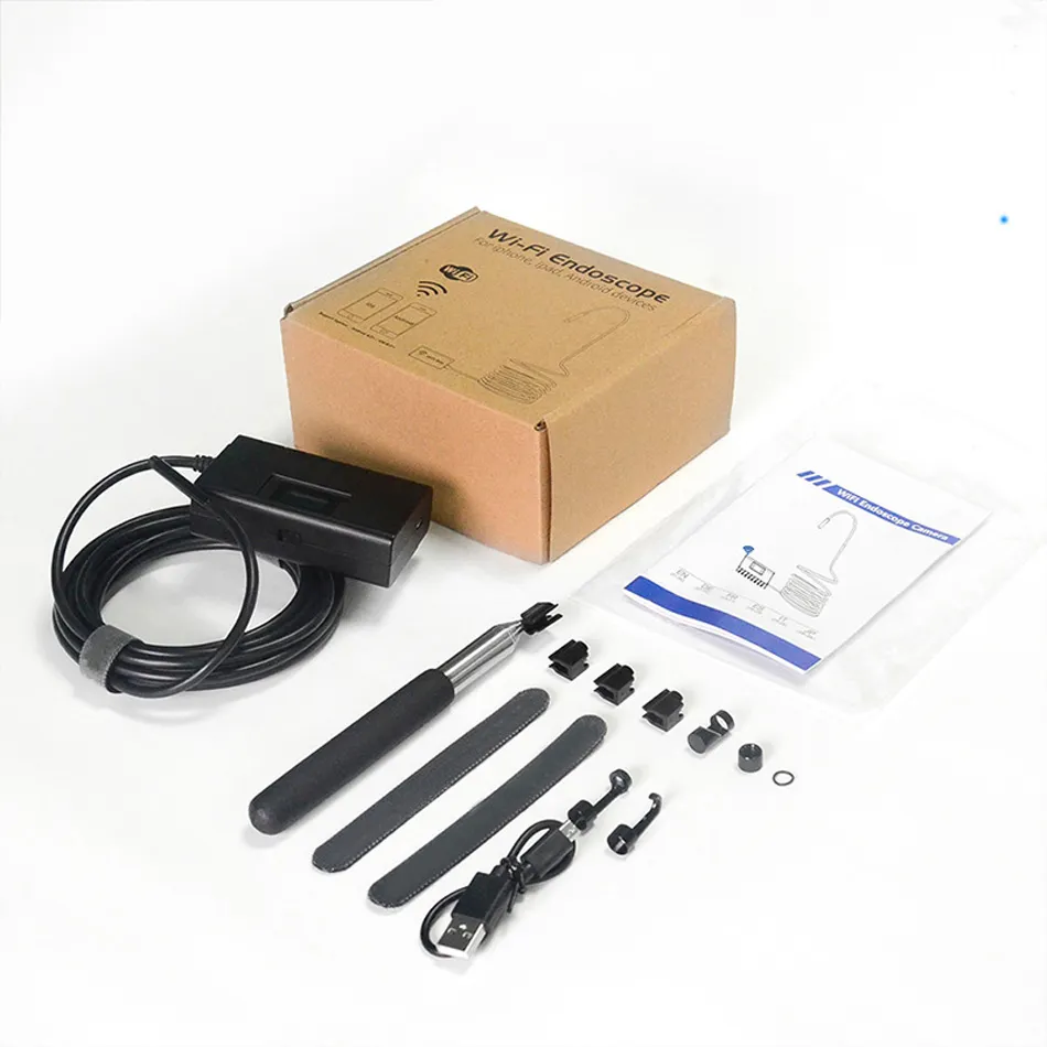 Endoscopio Per Smartphone Con Cavo Semirigido 5,5 M, 6 LED Regolabili, IP67 Impermeabile, Per Android E IOS