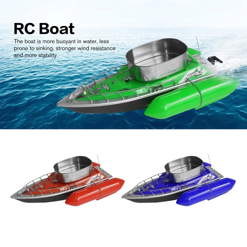 EAL T10 RC Fishing Boat Intelligent Wireless Electric Fishing Bait Remote  Control RC Boat Fish Ship Searchlight Gifts For Kids