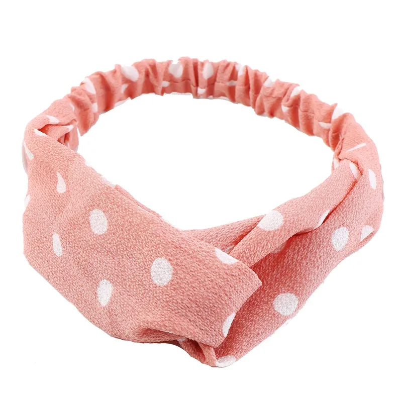 Nowe Panie Cross Pałąk Wash Sports Sport Feed Peopment Feed Pałąki Faliste Punkt Pałąk Tube Tork Twist Soft Headbands Bandanas