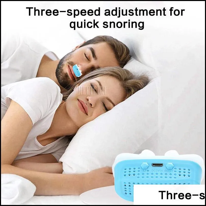 Upgrade Electric USB Anti Snoring CPAP Nose Stopping Breathing Air Purifier Silicone Nose Clip Apnea Aid Device Relieve Sleep