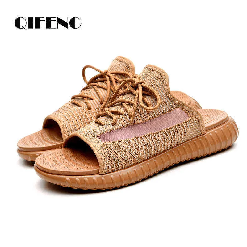 Chinelos de verão homens moda chinelo de moda sapatos de praia masculino calçados casuais esportes de calçados para mulheres luz de peso ao ar livre sandálias meninos 220302