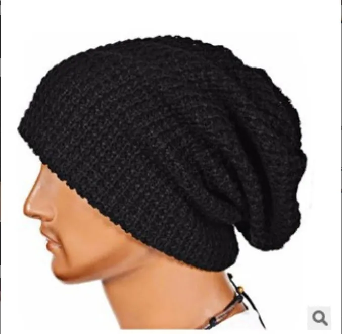 Unisex Männer Frauen Mädchen Stricken Baggy Beanie Oversize Winter Hut Ski Slouchy Cap Schädel Winter Wolle Warme Kappe Beanies