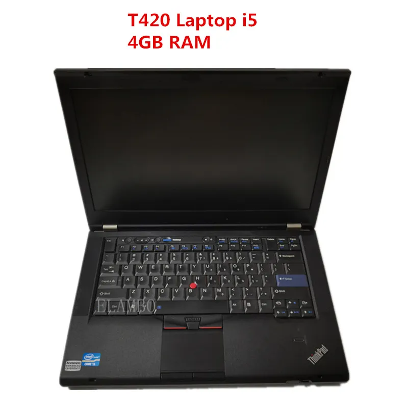 Dla Lenovo T420 Laptop I5 CPU 4 GB RAM Diagnostyczny Testowanie komputera T420 może pracować dla Alldata Soft-Ware MB Star C4 C5 C6