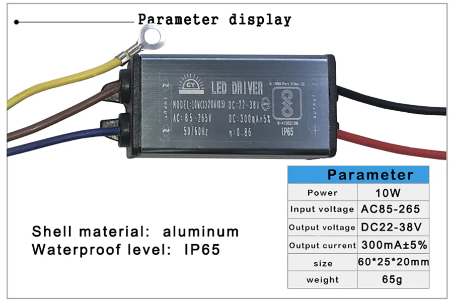 いー LED Driver Power Supply - 10W to 70W AC85-265V to DC22-38V