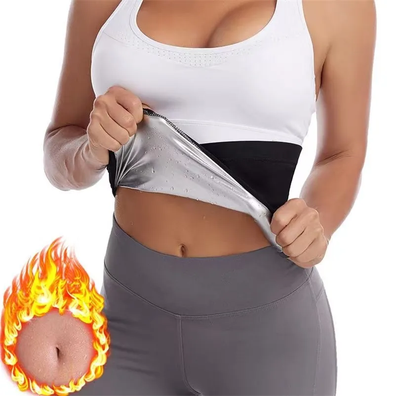 Sauna cintura trainer para mulheres emagrecimento cinta cincher trimmer cinto suor treino corpo shaper 220307
